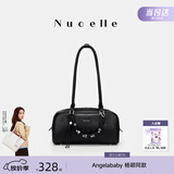 纽芝兰（NUCELLE）飞马保龄球法棍包2026新款轻奢小众波士顿包单肩女士包包生日礼物