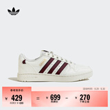 adidas NY 90 STRIPES经典运动板鞋平底鞋男女阿迪达斯三叶草   汉玉白/红色/金色   42.5
