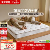 全友家居 天然乳胶床垫2x2米独立袋装弹簧席梦思家用双人床垫20cm厚