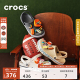 CROCS卡骆驰贝雅卡骆班洞洞鞋轻便拖鞋男鞋女鞋一脚蹬休闲鞋|205089 黑色/白色-066（含智必星） 40 (250mm)
