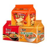 康师傅 方便面 经典红烧+香辣+韩式辣芝士 泡面袋装速食 方便食品