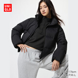 优衣库无缝羽绒短茄克女装/外套夹克478578 09 黑色 S /155/80A