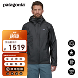 巴塔哥尼亚（Patagonia）男士T3硬壳3L连帽防雨透气夹克冲锋衣torrentshell  Jkt 85241 BLK M 170/180(CM) 70/80(KG)