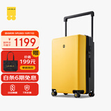 地平线8号（LEVEL8）行李箱男女密码万向轮拉杆箱 大旅行家24英寸宽拉杆PC箱 黑黄拼色
