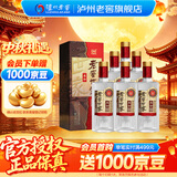 泸州老窖老窖世家柔和 浓香型白酒 52度 500mL 6瓶 整箱（含礼袋）
