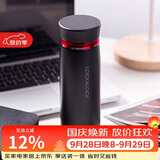 乐扣乐扣（LOCK&LOCK）菲特旋转盖轻量杯保温杯学生商务水杯450ml黑红 LHC4131BKR