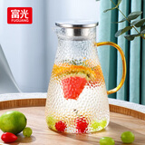 富光玻璃杯耐热玻璃凉水壶带把手大容量家用果汁杯花茶杯茶壶冷水壶