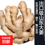 山东潍坊大片老姜新鲜现挖生姜 水洗 风干无土 黄姜烘干大姜3两起 山东大片姜带箱3斤