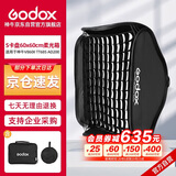 神牛（Godox）S卡盘60x60cm柔光箱 神牛V860II TT685 AD200 卡盘 多功能外拍灯卡盘支架（带网格）套装