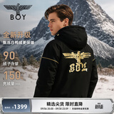 BOY LONDON【黄金法则】黑色短款90绒羽绒服冬季男女款外套N28911 黑色 涂鸦logo款N28911 XS
