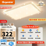 顾家led吸顶灯轻奢仿水晶灯护眼普瑞光源客厅卧室95CM-三色【包安装】