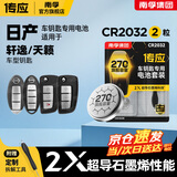 南孚传应CR2032石墨烯纽扣电池适用于日产尼桑轩逸天籁奇骏逍客骐达蓝鸟阳光汽车遥控器钥匙电池 2粒装 轩逸/天籁 CR2032 2粒装