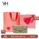 VANESSA HOGAN VH女包山茶花信封包轻奢老花链条小包单肩斜挎包生日礼物送女友