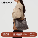 DISSONA【董洁同款】迪桑娜幸运锦囊女包hobo包单肩腋下包礼物 棕色-大号
