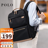 POLO双肩包女大容量通勤书包14/15.6英寸电脑包旅行背包女友生日礼物