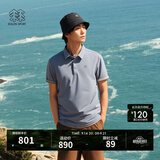 KOLON SPORT/可隆SECO POLO衫  男士户外抗菌防晒UPF50+吸湿速干T恤 LHPT6MTT23-GB 灰蓝色 L 175/96A