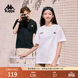 卡帕（Kappa）背靠背运动男士t恤短袖2026新款纯棉夏季跑步上衣K0D32TD21V