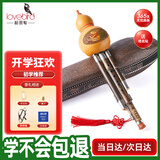 相思鸟 葫芦丝乐器 三音降B调 双白铜紫竹梅花扣b调葫芦丝初学 XS2148