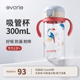 爱得利（evorie）儿童吸管水杯1-3岁 婴儿学饮杯宝宝吸管杯防漏带手柄水壶300ml