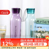 乐扣乐扣（LOCK&LOCK）ECO户外运动水杯户外便携塑料水壶男女杯子两件套（550ml*2） 