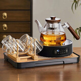 忆壶茶茶具套装煮茶壶蒸煮一体茶壶煮泡茶炉器家用新款带茶台烧水电陶炉