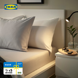 宜家（IKEA）BARGLIM巴雅林床单单件家用可机洗亲肤柔软保暖 灰色床笠180x200cm