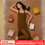 RABEANCO/明星同款/手提笑脸包女包斜挎包单肩包手机包小方包通勤包88205 焦糖色