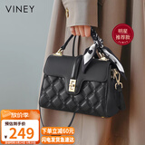 viney【陈紫函同款】牛皮手提包包女包斜挎妈妈包生日礼物大容量送老婆