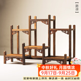容山堂 颐阁实木茶杯架子茶具收纳架茶具架茶壶架茶宠小博古架鸡翅木 新凉