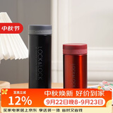 乐扣乐扣（LOCK&LOCK）不锈钢纤巧便携保温茶水杯车载商务男女保温杯子300ml黑色LHC561