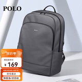 POLO双肩包男士大容量背包旅行学生书包16/17.3英寸电脑包商务出差包