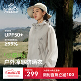 伯希和（Pelliot）【赵露思同款】小森林防晒衣服女户外凉感皮肤衣外套12421220灰L