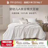罗莱家纺 A类全棉大豆抗菌夏凉被可机洗50%大豆防螨空调被芯 220*250