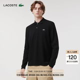 LACOSTE法国鳄鱼男装经典版L.12.12系列纯棉立领长袖商务polo衫|L1312 031/黑色 S 3