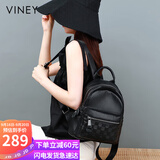 viney牛皮双肩包女大容量背包轻便旅游旅行包高颜值书包生日礼物送女友