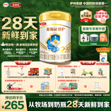伊利金领冠珍护较大婴儿奶粉2段6-12月900g*1罐 HMO乳源/28天新鲜到家