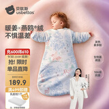 贝肽斯婴儿睡袋暖姜3.0儿童一体睡袋婴幼儿防踢被睡衣四季双层 原野L