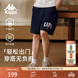 卡帕（Kappa）复古短裤男夏运动篮球裤休闲阔腿裤印花五分裤夏日神裤K0E32DY01D