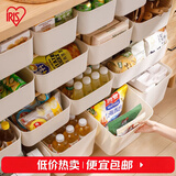爱丽思（IRIS）桌面收纳盒收纳箱化妆品首饰内衣物整理玩具盒爱丽丝桌面储物盒子 【中号】 白色 无盖