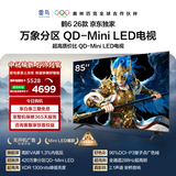 FFALCON雷鸟 鹤626款 85英寸 万象分区1300nits QD-MiniLED安桥音响288Hz高刷 平板游戏电视机85R69A