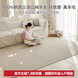 东升100%新西兰羊毛无胶水无甲醛抗菌防螨客厅卧室环保地毯可定制尺寸 边城 3.4m*2.4m 1件