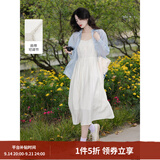 茵曼（INMAN）欧若风天丝薄开衫女装衬衫2026夏季新品长袖衬衣 吊带裙田园杏-18322336 S