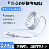 图拉斯苹果充电线【扭扭线｜编织耐用】iPhone14 13promax数据线快充Type-C转lightning适用苹果12-6闪充