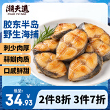潮夫道胶东蓝点马鲛鱼扒500g约14-18块野生深海鱼冷冻鲅鱼切段切片海鲜