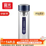 富光抗菌玻璃杯 双层高硼硅泡茶杯子 茶水分离杯办公水杯男女士400ml