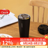 乐扣乐扣（LOCK&LOCK）遇见元气保温保冷咖啡杯弹跳盖男女颜值水杯550ML黑色