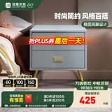 雅兰床头柜卧室储物柜置物简约床边柜收纳柜 （需自行安装柜脚/把手） 米洛Milo(灰色）