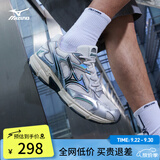 美津浓（MIZUNO）【SPEED 2K】千禧复古男女同款运动鞋26新款缓震舒适透气跑步鞋 21/幻银色 44 (285mm)
