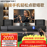 威斯汀家庭ktv音响套装 唱歌全套设备卡拉ok影院商超家用客厅会议店铺大功率10吋四分频音箱118+功放机