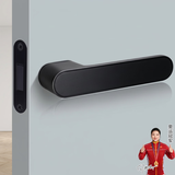 虎顿（HOTUN）意式极简磁吸卧室生态门锁室内木门家用通用型房门一字锁把手L01H